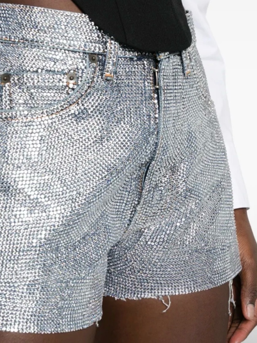 Maison Margiela Embellished Denim Shorts - NWT